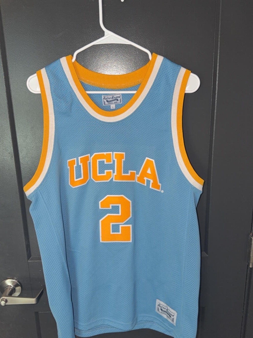 UCLA Lonzo Ball #2 Light Blue & Gold Basketball Jersey